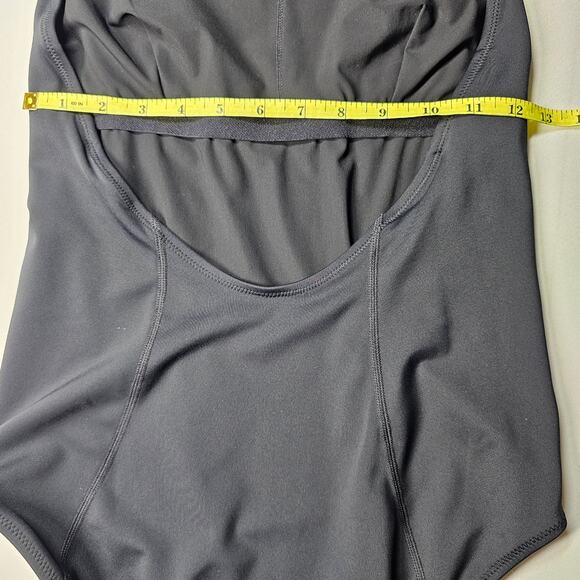 Athleta Black Offshore Paddle One-Piece High Neck Halter Swimsuit Medium - Picture 13 of 15